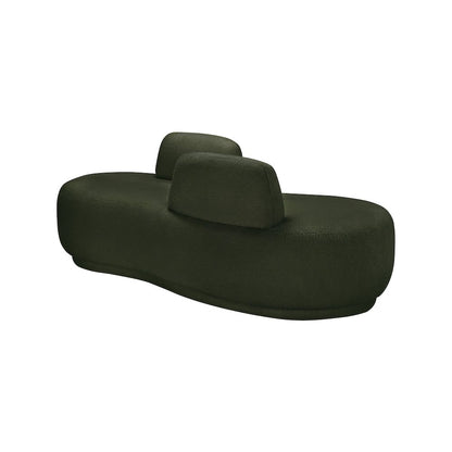Argyle Green Teddy Fabric Chaise/Loveseat
