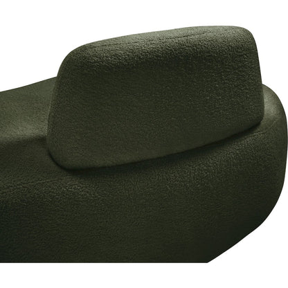 Argyle Green Teddy Fabric Chaise/Loveseat