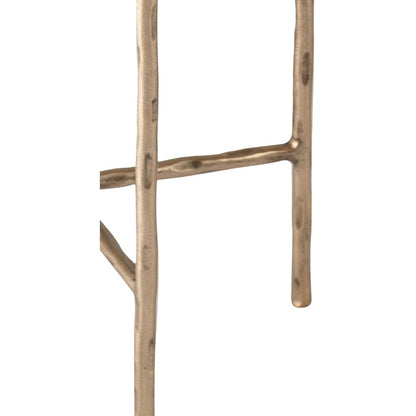 Vetra Brass Recycled Glass Top And Iron Base Bunching End Table