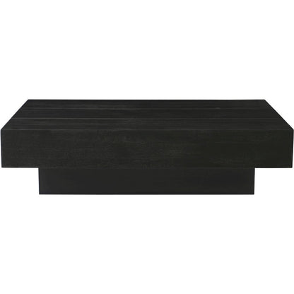 Plank Black Mango Wood Coffee Table