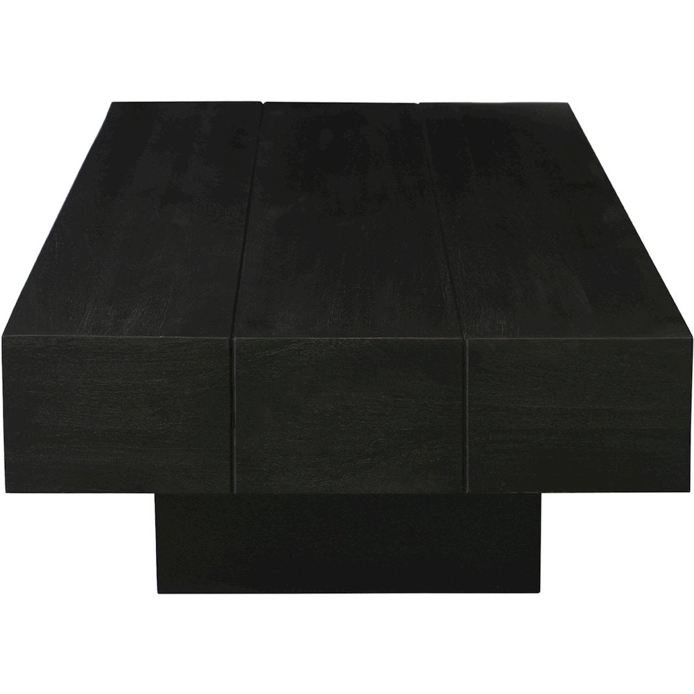 Plank Black Mango Wood Coffee Table
