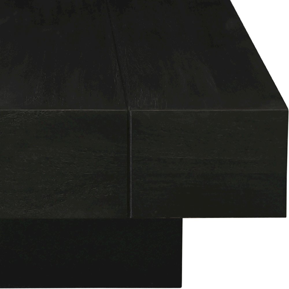 Plank Black Mango Wood Coffee Table