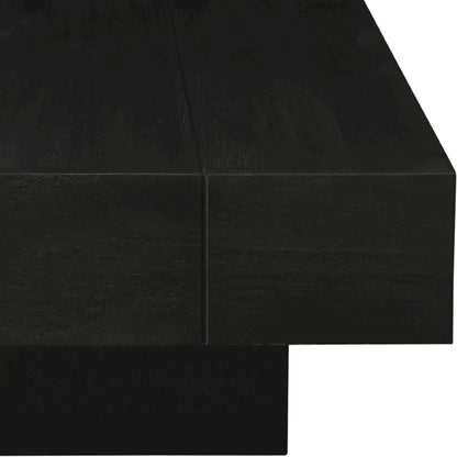Plank Black Mango Wood Coffee Table