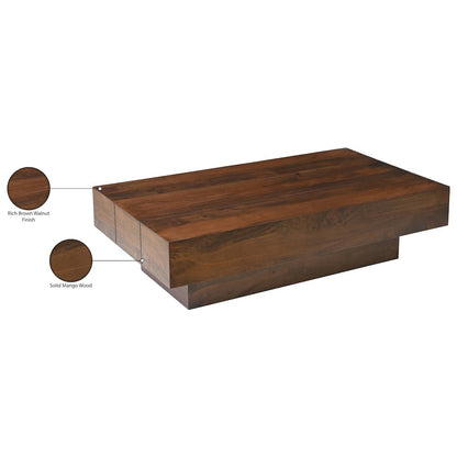 Plank Brown Mango Wood Coffee Table