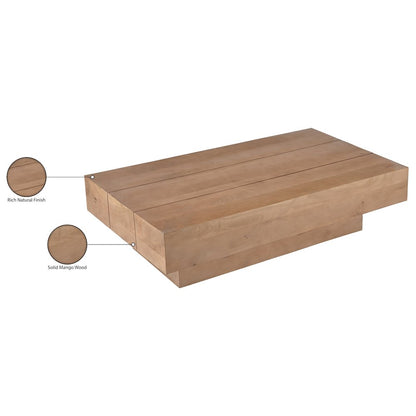 Plank Natural Mango Wood Coffee Table
