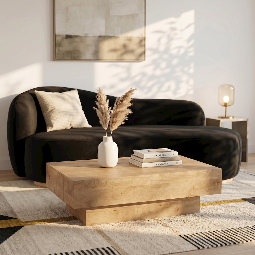 Plank Natural Mango Wood Coffee Table