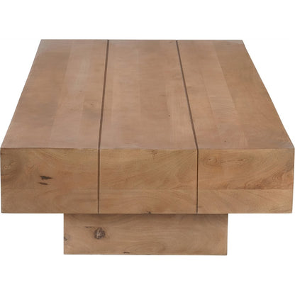 Plank Natural Mango Wood Coffee Table