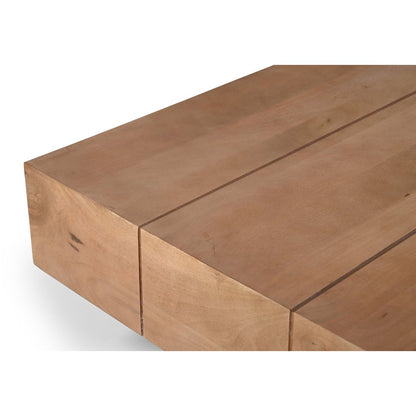 Plank Natural Mango Wood Coffee Table