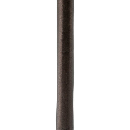 Oxira Brown Genuine Marble And Aluminum End / Side Table