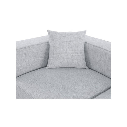 Cube Grey Durable Linen Textured Modular Sofa