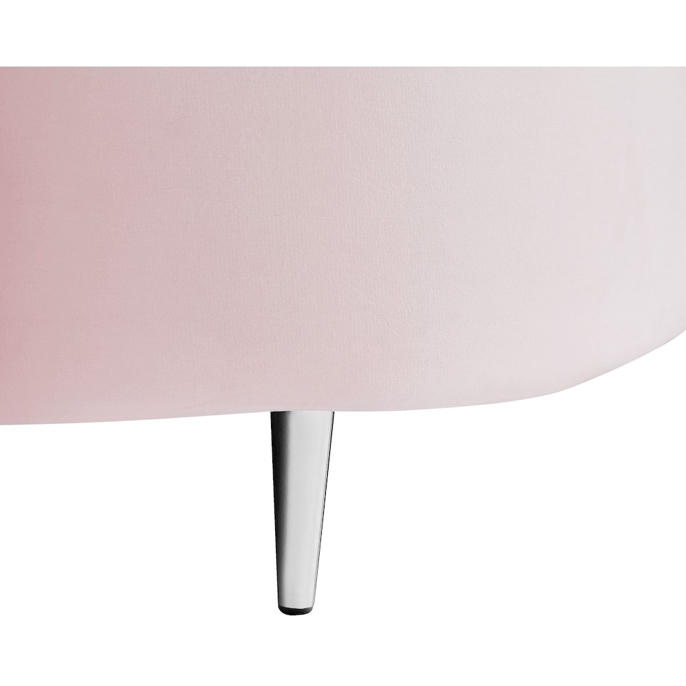 Vivacious Pink Velvet 3pc. Sectional