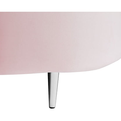 Vivacious Pink Velvet 3pc. Sectional