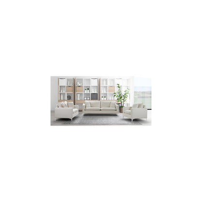 Naomi Cream Velvet Loveseat