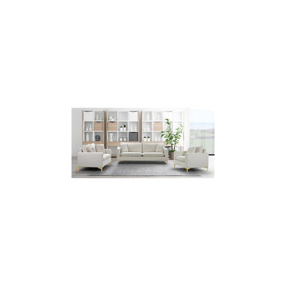 Naomi Cream Velvet Sofa