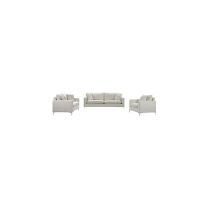 Naomi Cream Velvet Sofa
