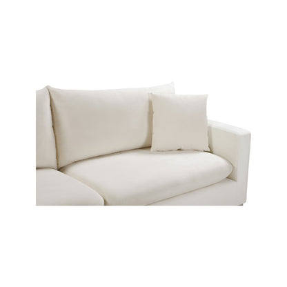 Naomi Cream Velvet Sofa