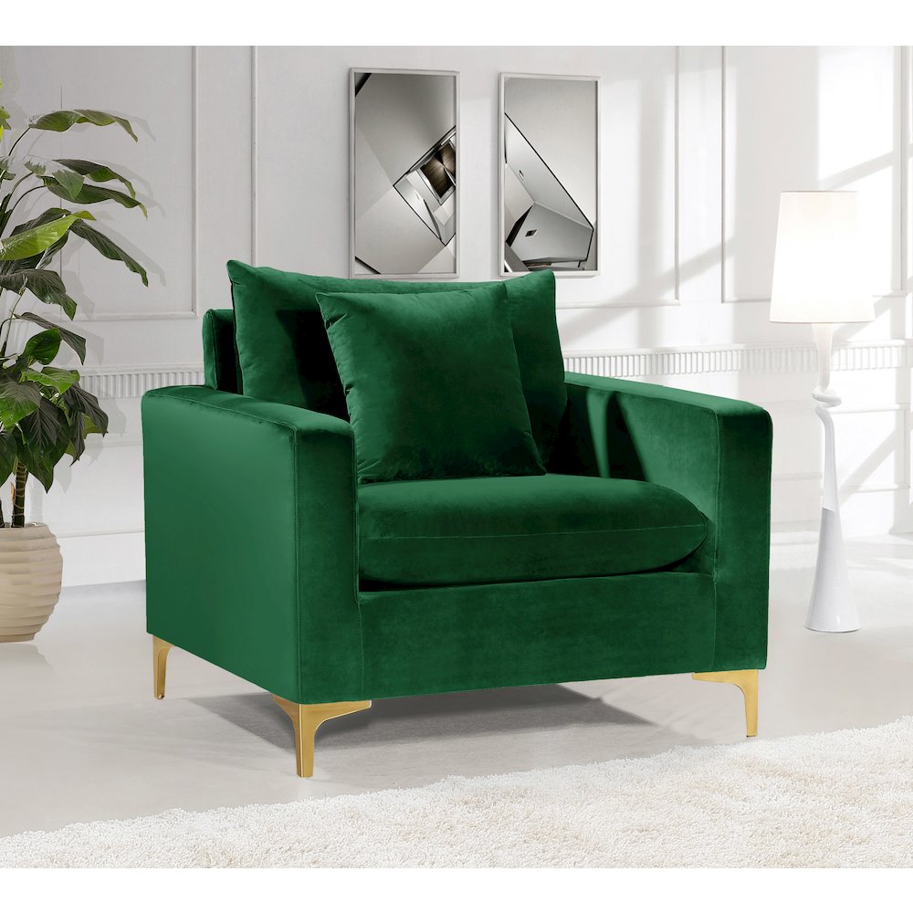 Naomi Green Velvet Chair