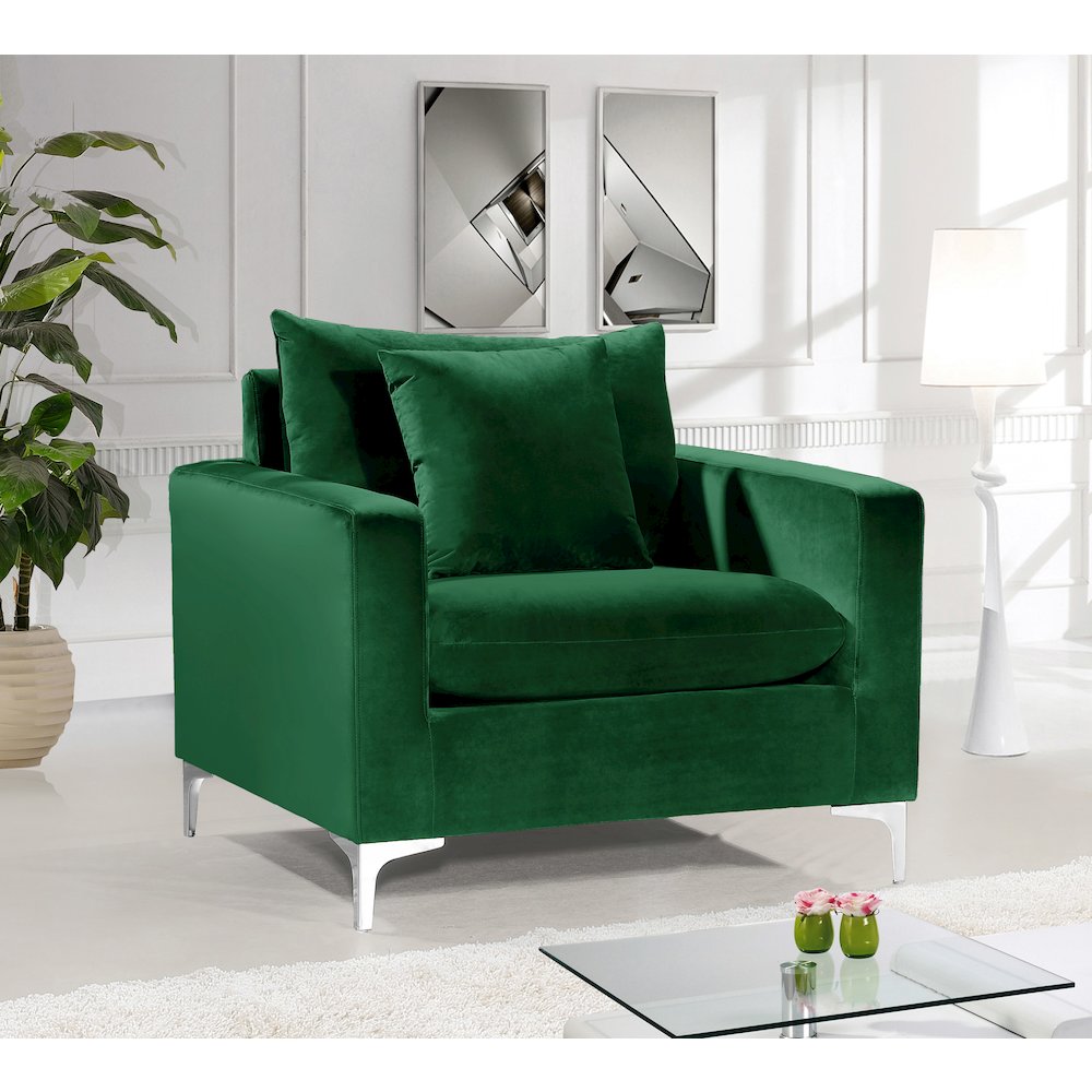 Naomi Green Velvet Chair