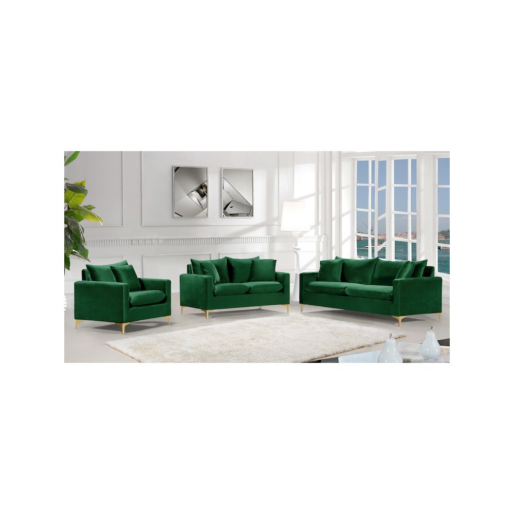 Naomi Green Velvet Chair