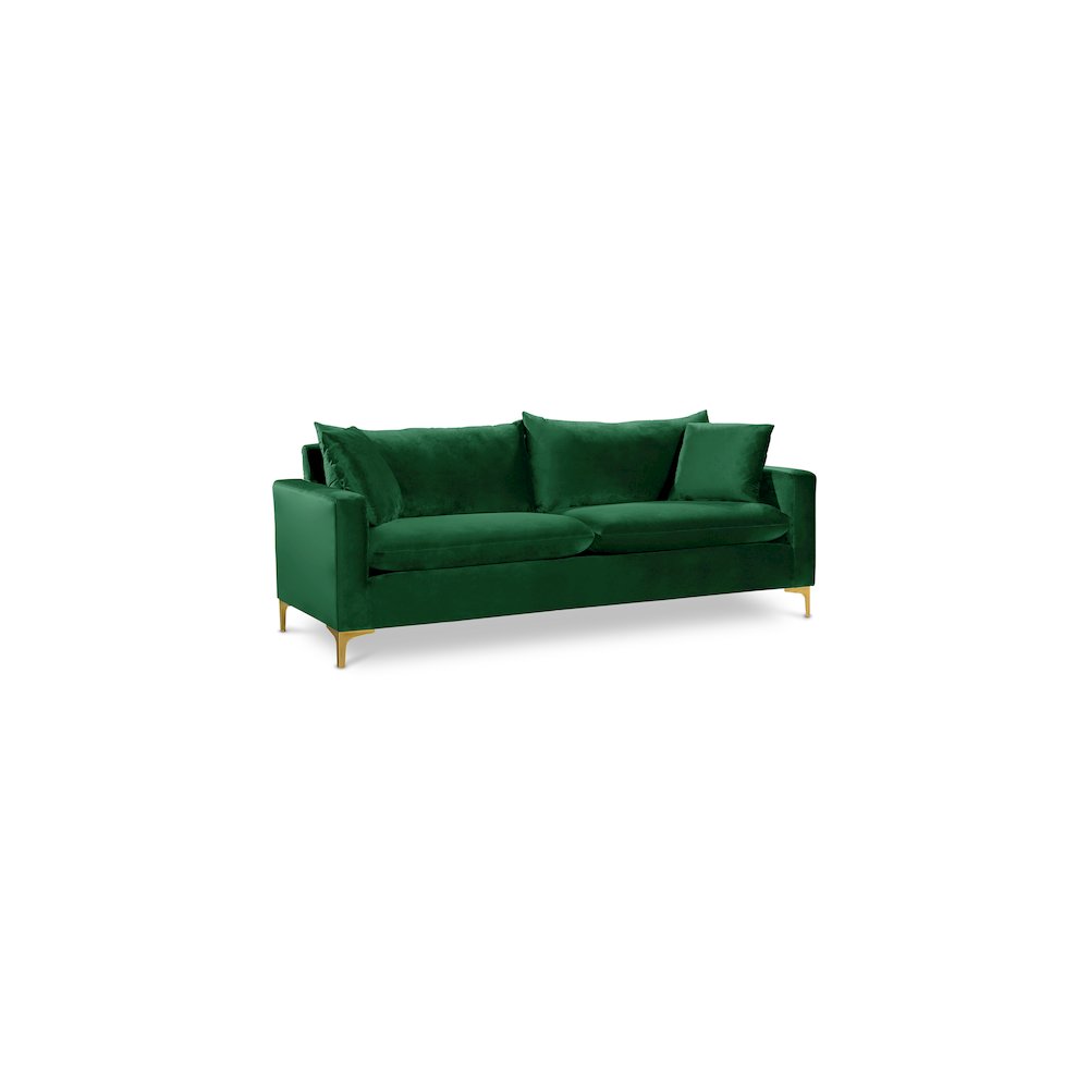 Naomi Green Velvet Sofa