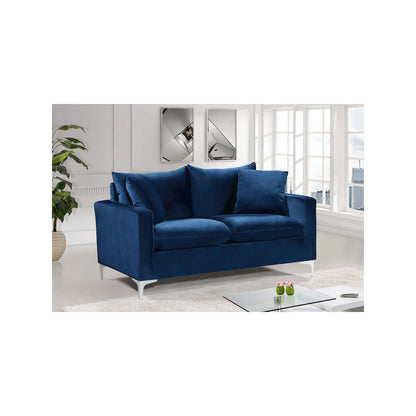 Naomi Navy Velvet Loveseat