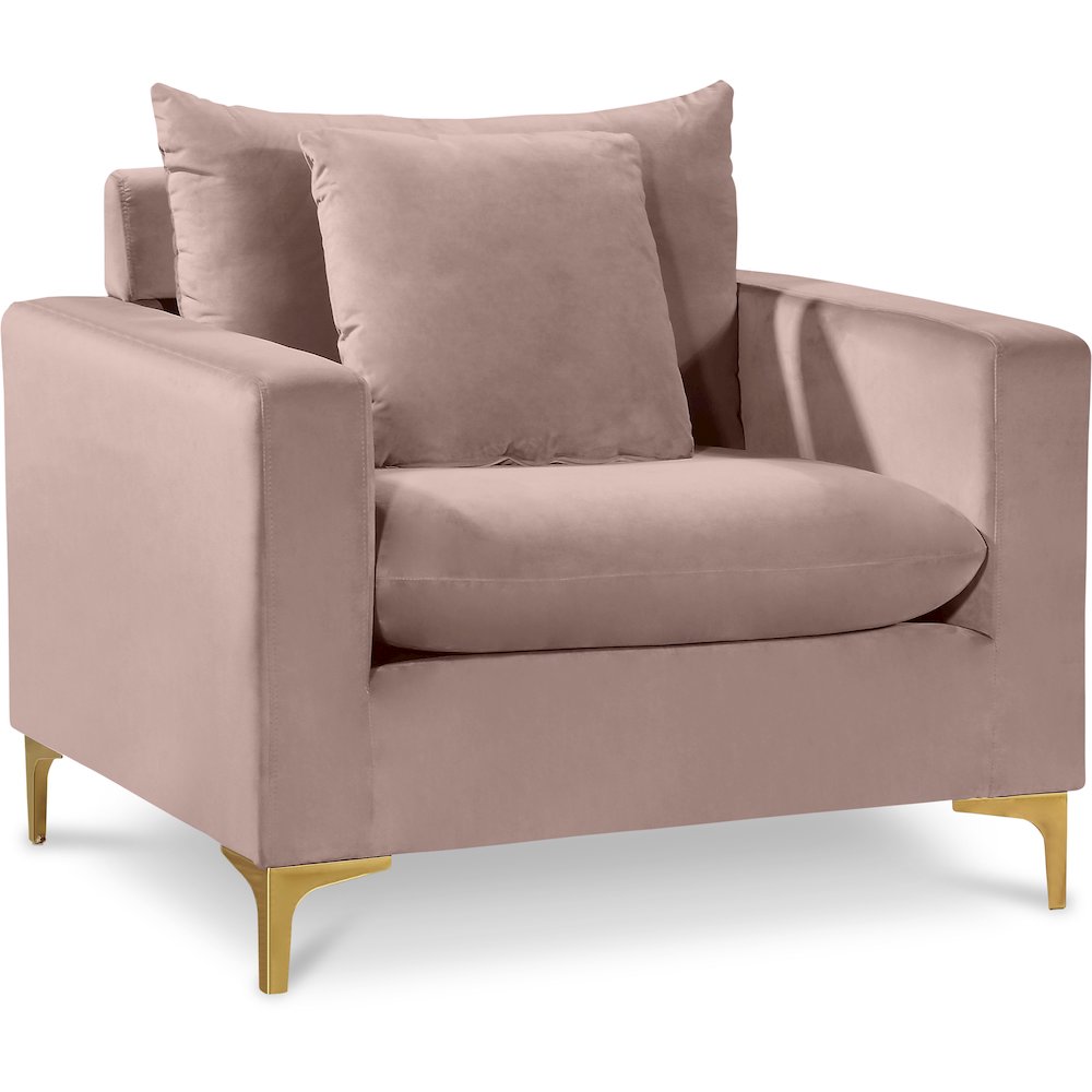 Naomi Pink Velvet Chair