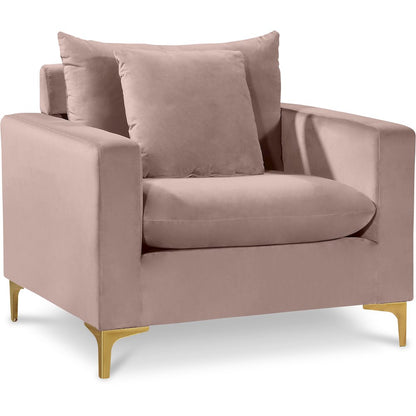 Naomi Pink Velvet Chair