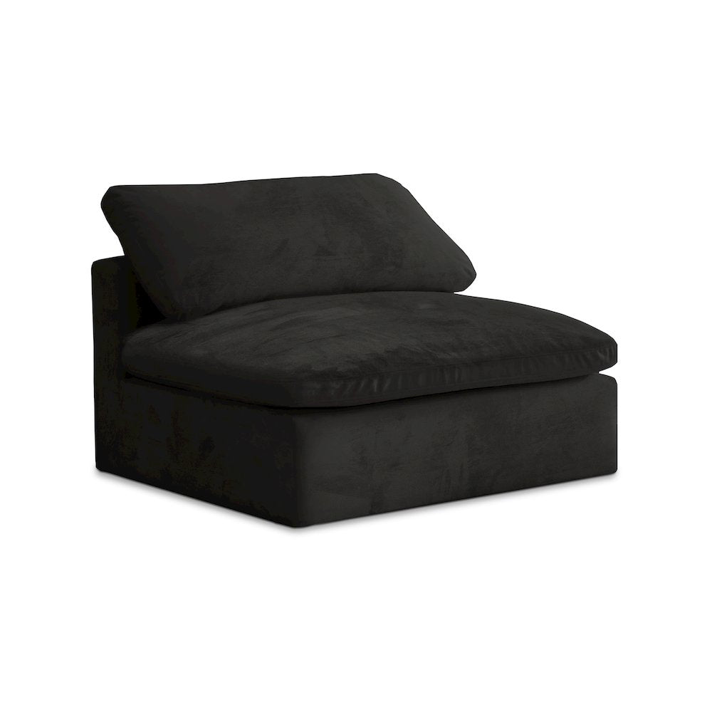 Cozy Black Velvet Chair