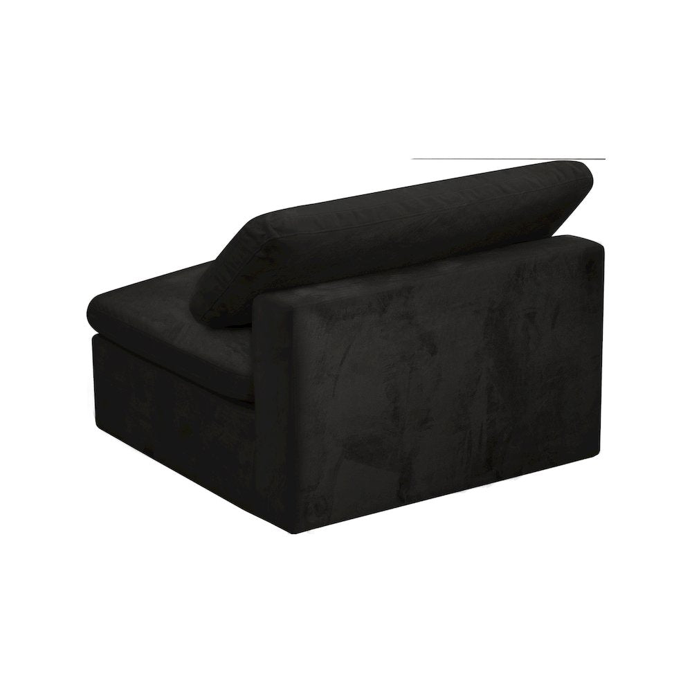Cozy Black Velvet Chair