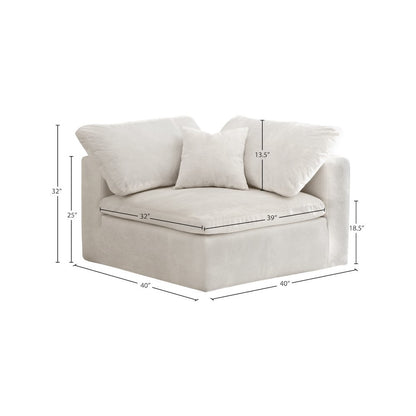Cozy Cream Velvet Chair