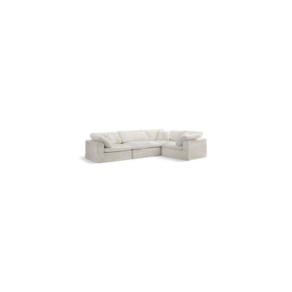 Cozy Cream Velvet Modular Sectional