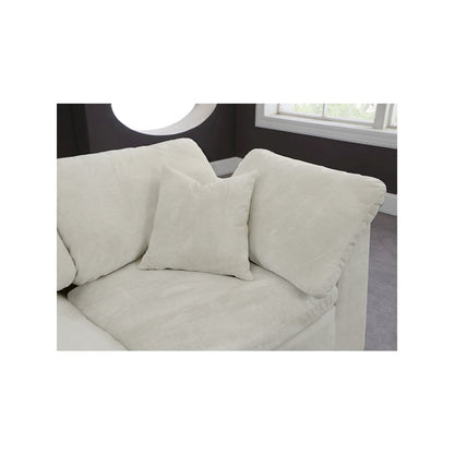 Cozy Cream Velvet Modular Sectional