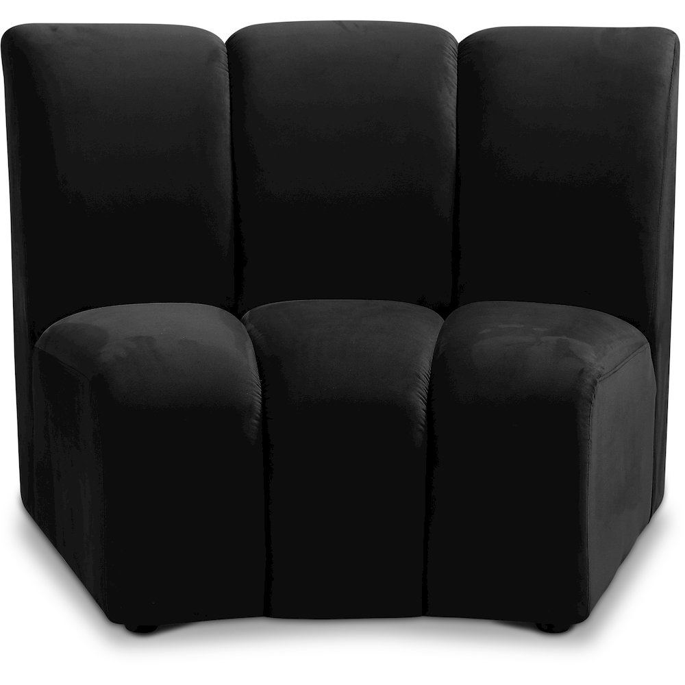 Infinity Black Velvet Modular Chair