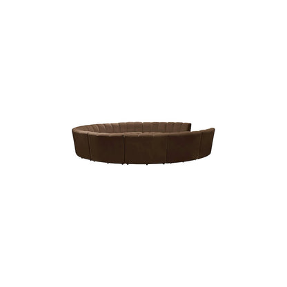 Infinity Brown Velvet 11pc. Modular Sectional