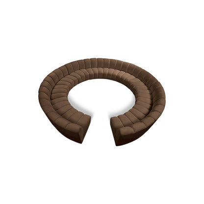 Infinity Brown Velvet 12pc. Modular Sectional