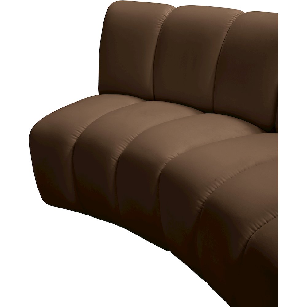 Infinity Brown Velvet 12pc. Modular Sectional
