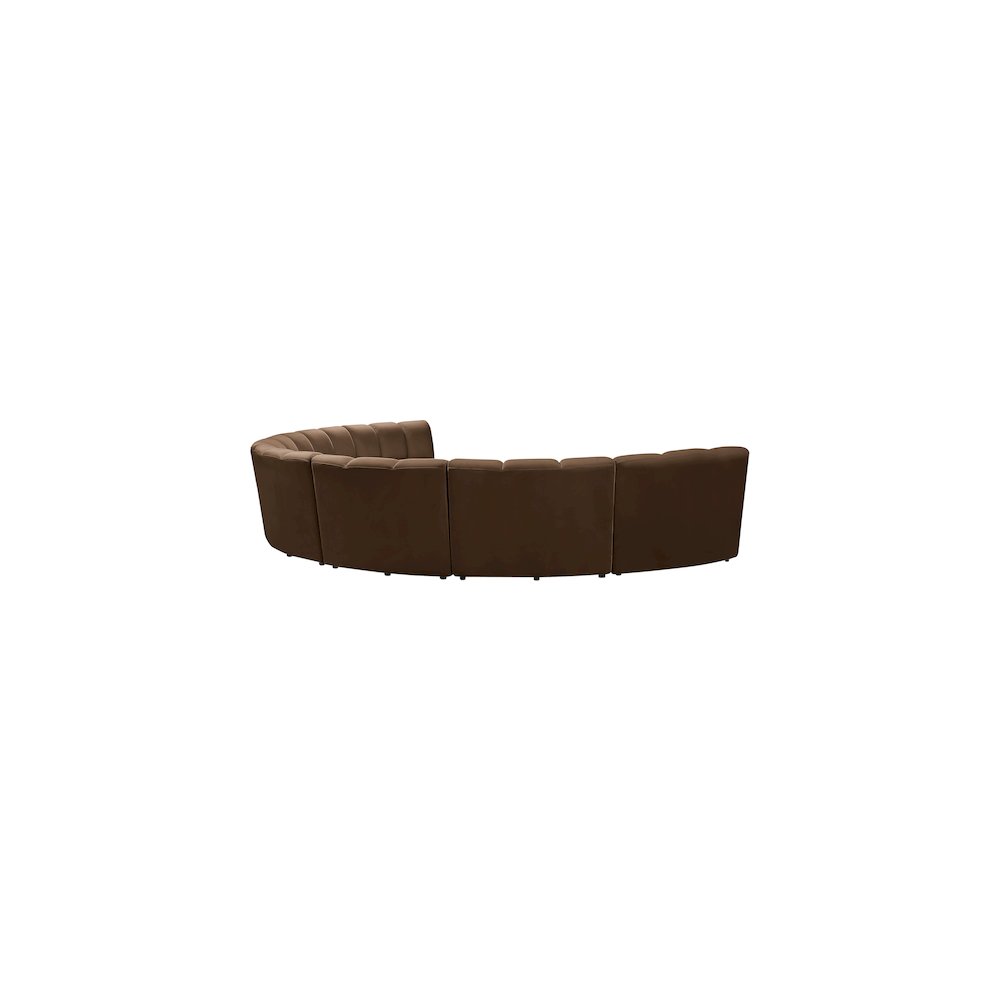 Infinity Brown Velvet 7pc. Modular Sectional