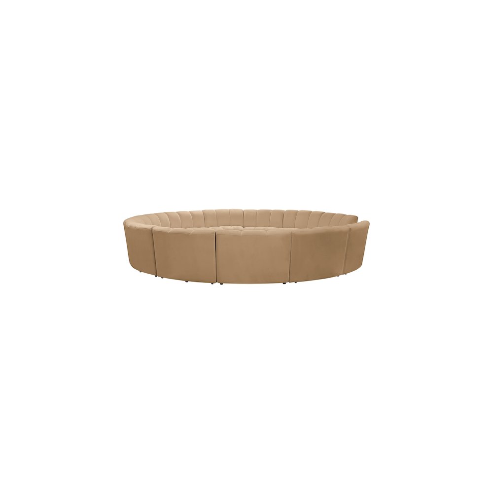 Infinity Camel Velvet 12pc. Modular Sectional