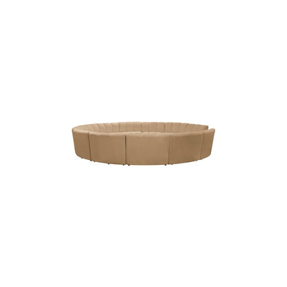 Infinity Camel Velvet 12pc. Modular Sectional