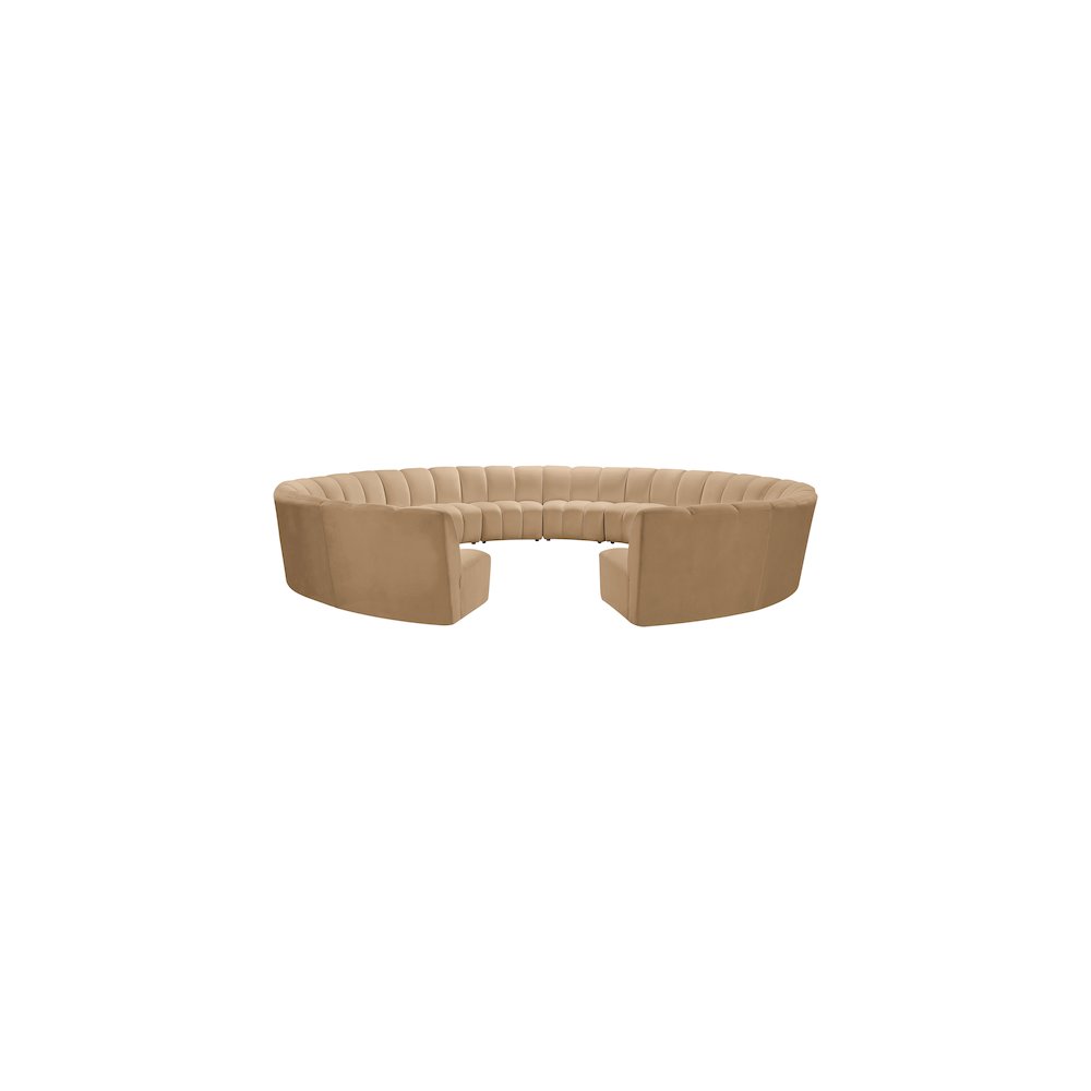 Infinity Camel Velvet 12pc. Modular Sectional