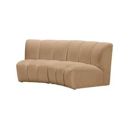 Infinity Camel Velvet 2pc. Modular Sectional