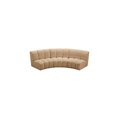 Infinity Camel Velvet 3pc. Modular Sectional