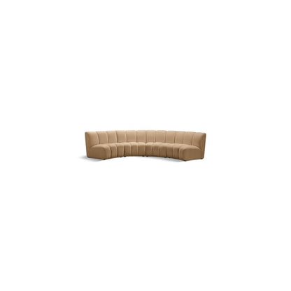 Infinity Camel Velvet 4pc. Modular Sectional