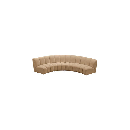 Infinity Camel Velvet 4pc. Modular Sectional