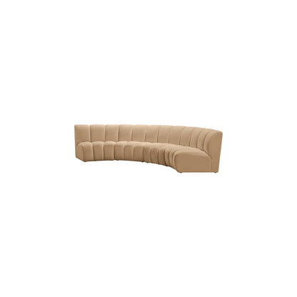 Infinity Camel Velvet 4pc. Modular Sectional