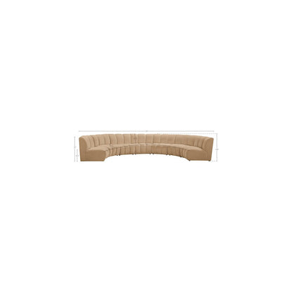 Infinity Camel Velvet 7pc. Modular Sectional