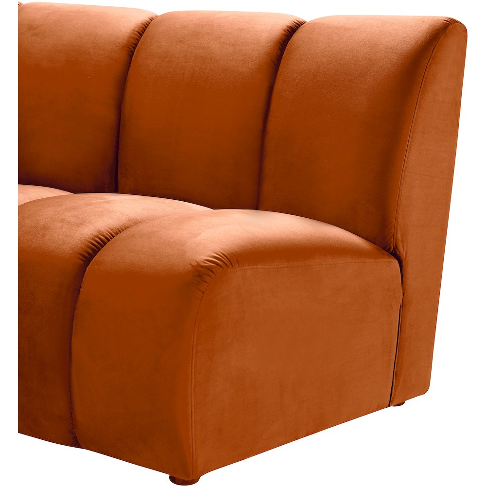 Infinity Cognac Velvet 11pc. Modular Sectional