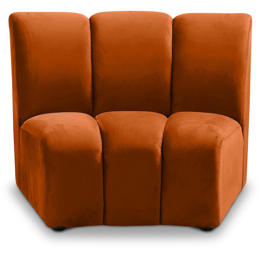 Infinity Cognac Velvet Modular Chair