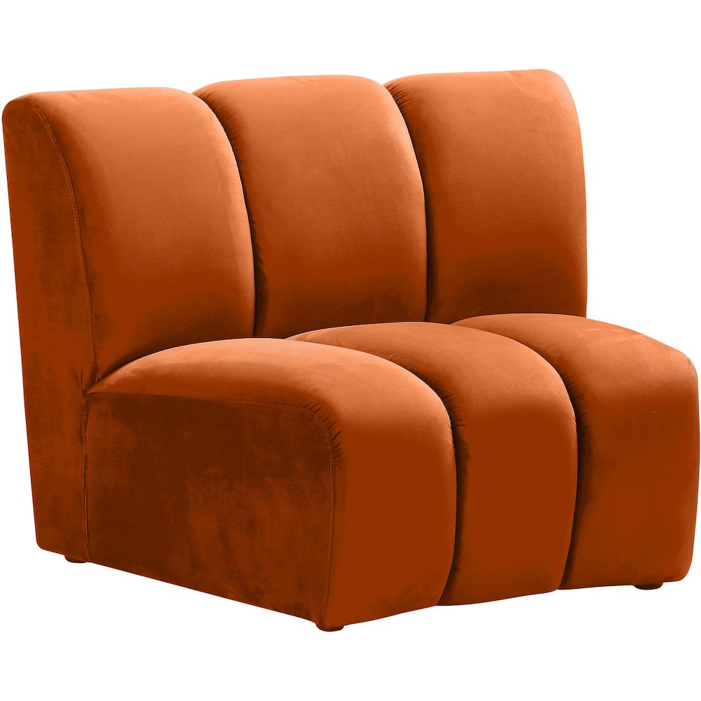 Infinity Cognac Velvet Modular Chair