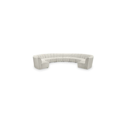 Infinity Cream Velvet 10pc. Modular Sectional